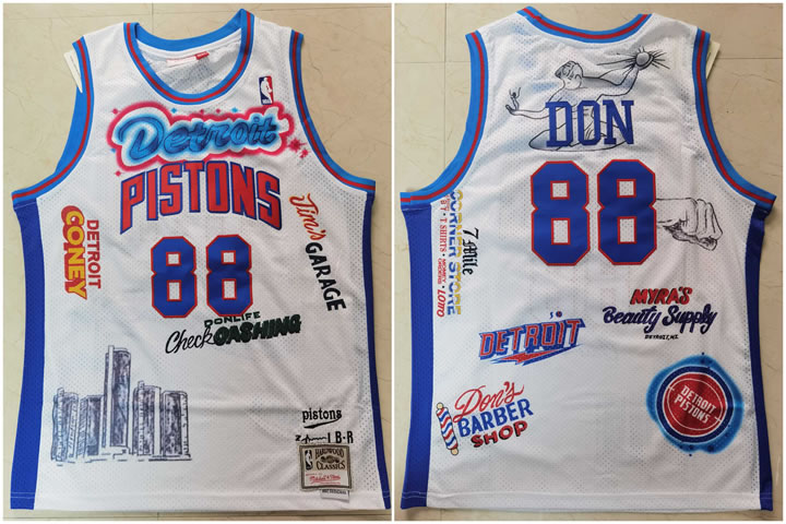 Pistons 88 Don White Hardwood Classics Jersey Dzhi,We sell and wholesale Pistons 88 Don White Hardwood Classics Jersey Dzhi on line form chian!
